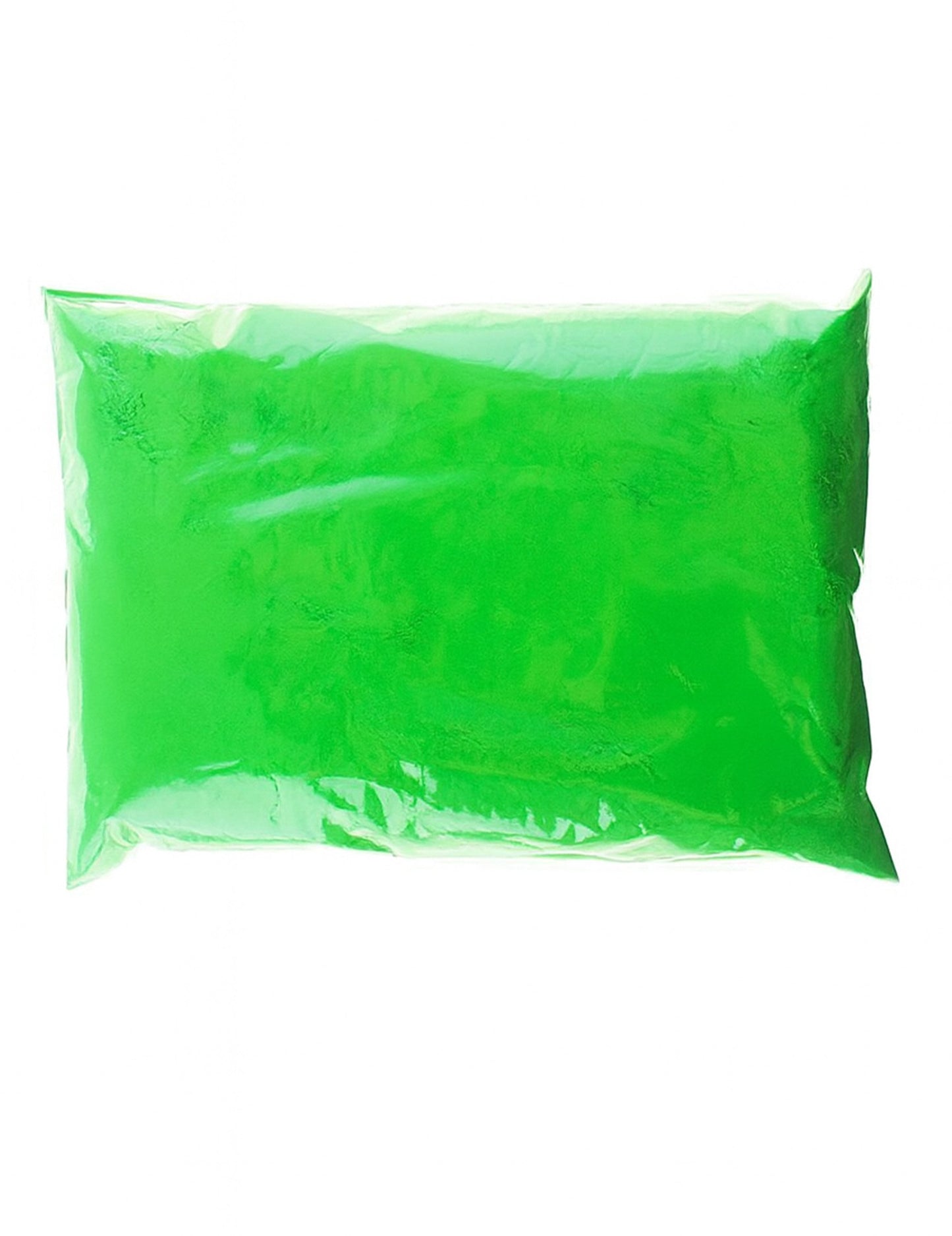 Pliculeț de 500 g de pudră fluorescentă verde cu efect Holi