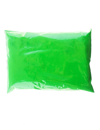 Pliculeț de 500 g de pudră fluorescentă verde cu efect Holi