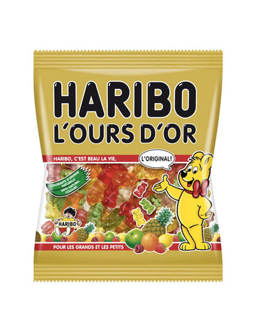 Haribo l'ishs D'Or D'Or Candy Bag - 120 g.