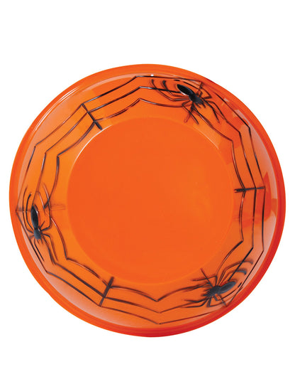 Bol de bomboane de plastic portocaliu de Halloween