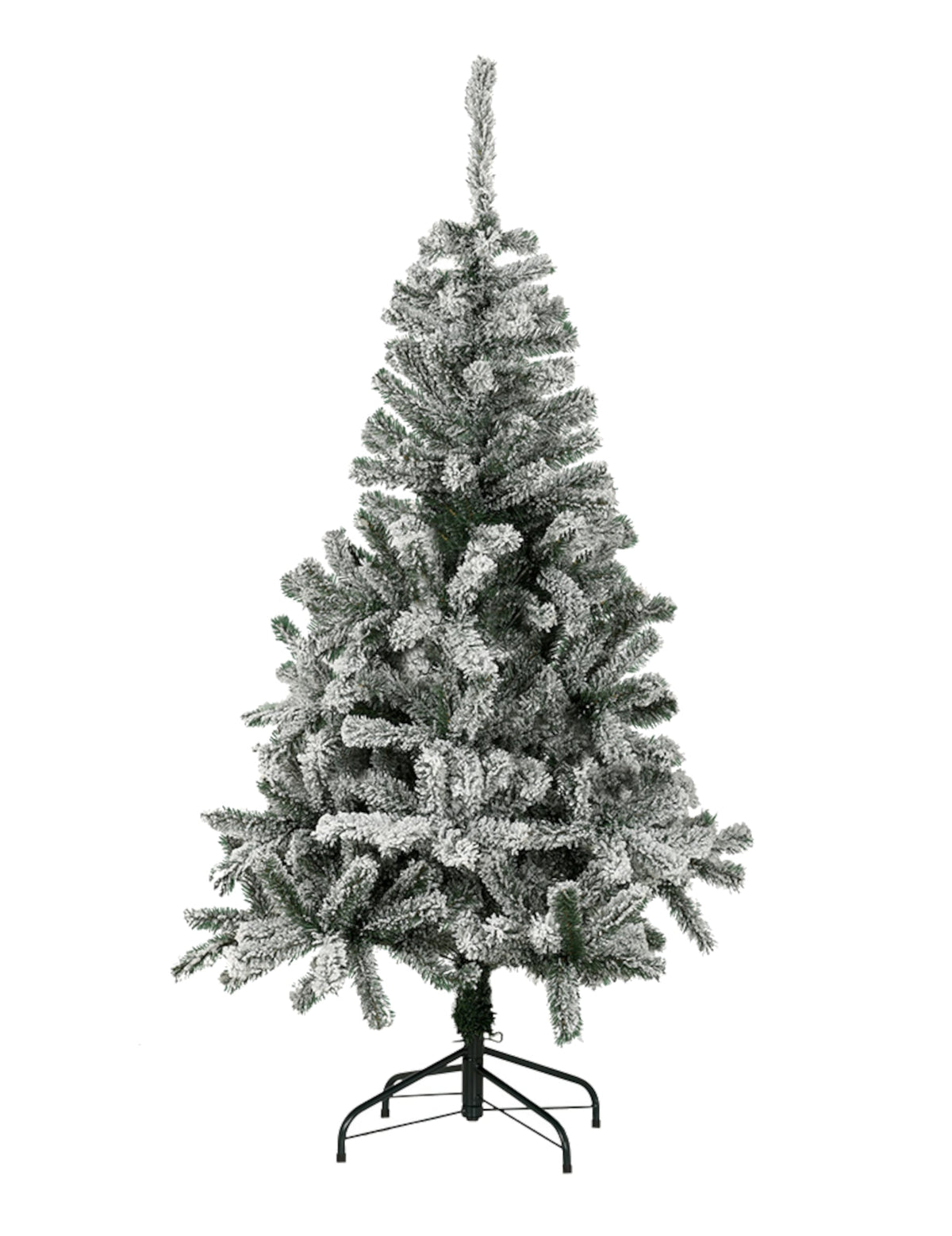 Sapin artificiel luxe effet enneigé vert et blanc réaliste et stable