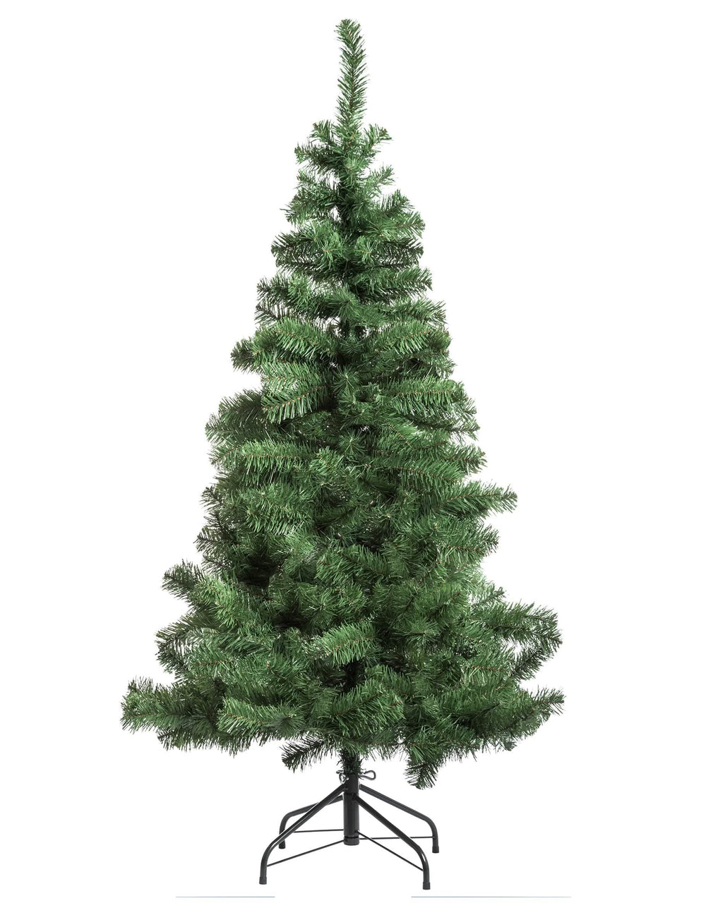 Brad artificial de crăciun pentru decorațiune verde pe suport, cu ramuri voluminoase