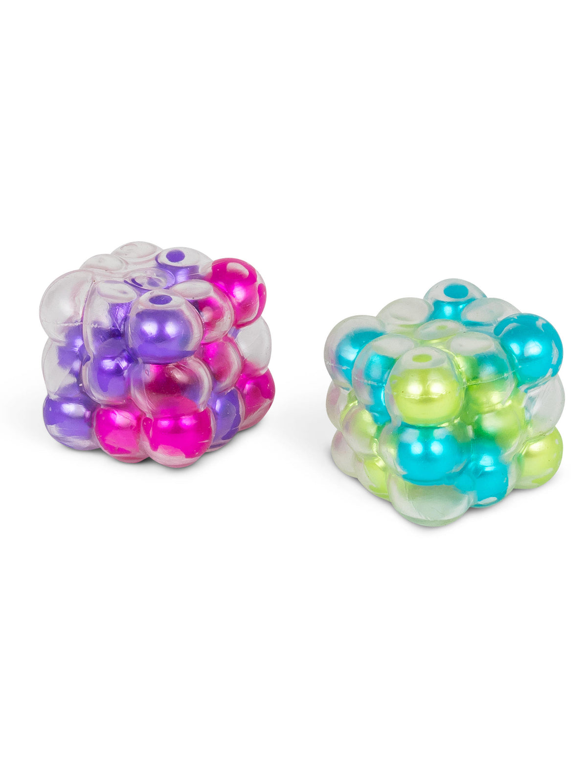 Cube anti-stress Scrunchems ASMR pour enfant et adulte multicolore à billes