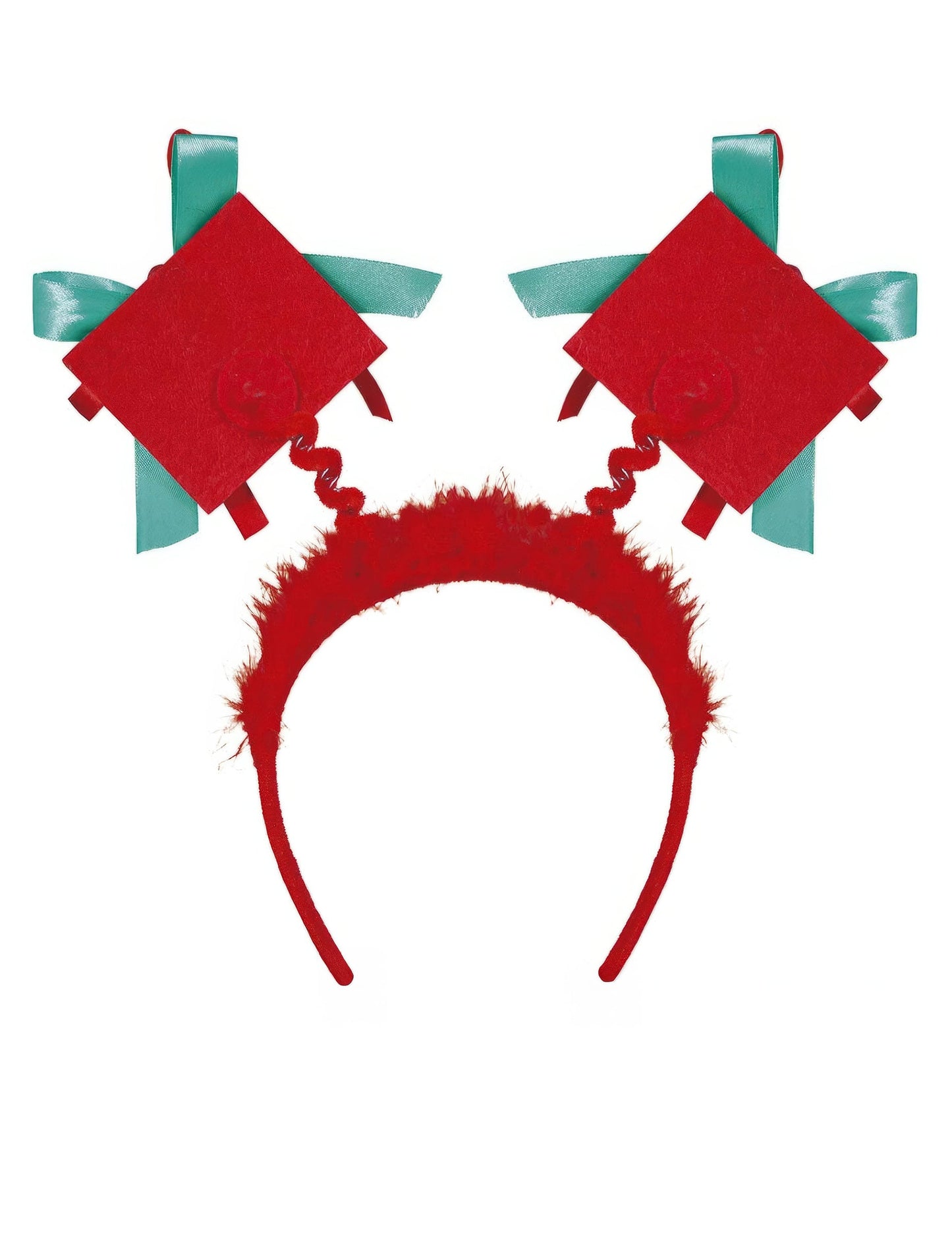 Détail des cadeaux sur ressorts du serre-tête cadeaux de Noël pour adulte