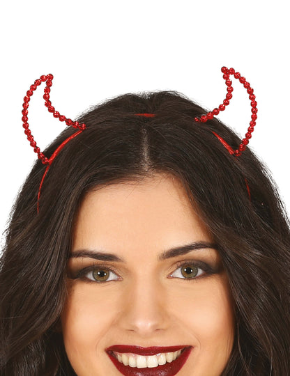 Capul Red Rhinestone Woman