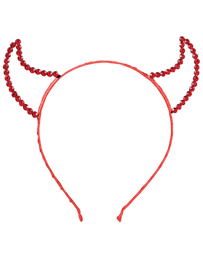 Capul Red Rhinestone Woman