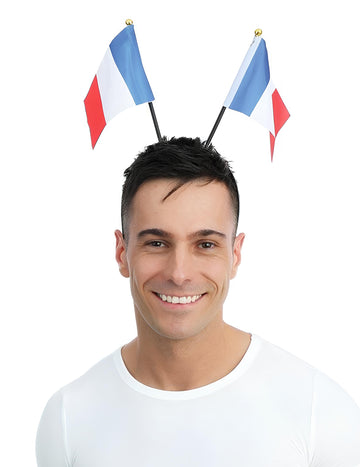 Bentiță cu stegulețe franțuzești pentru adulți 