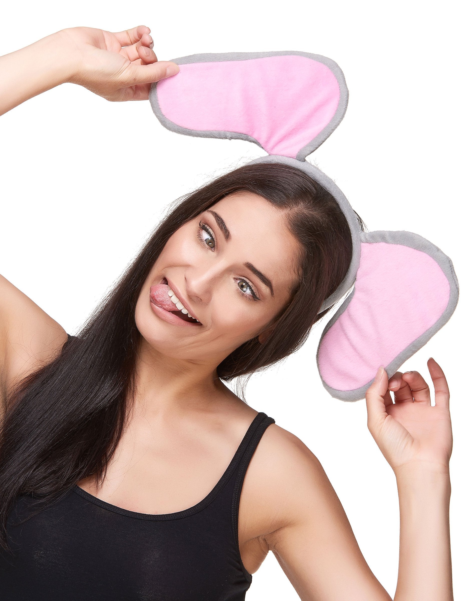 Détail des oreilles du serre-tête éléphant