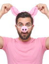 Strângerea capului și nasul de porc adult