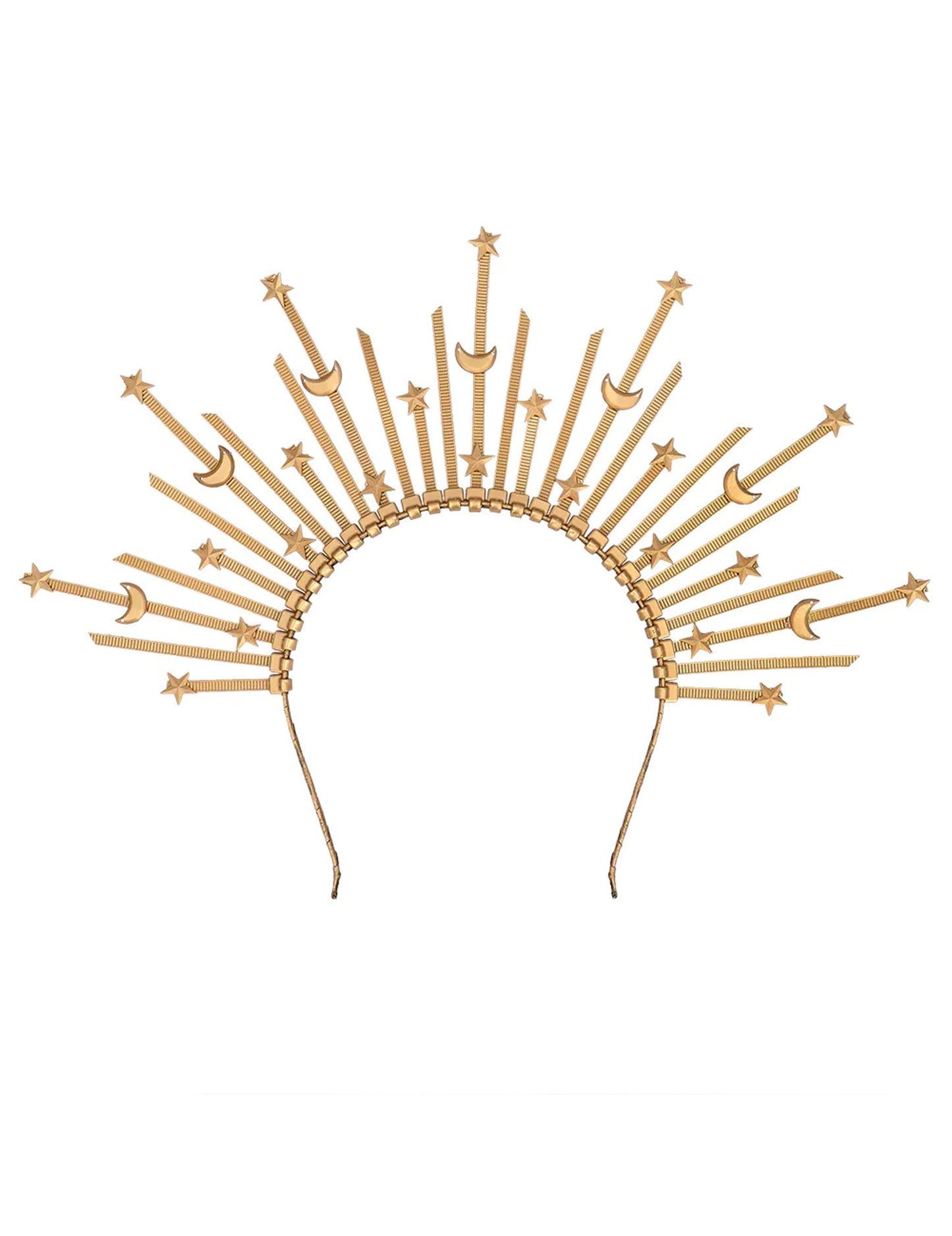 Bandă de păr cu halou de stea și lună pentru adulți