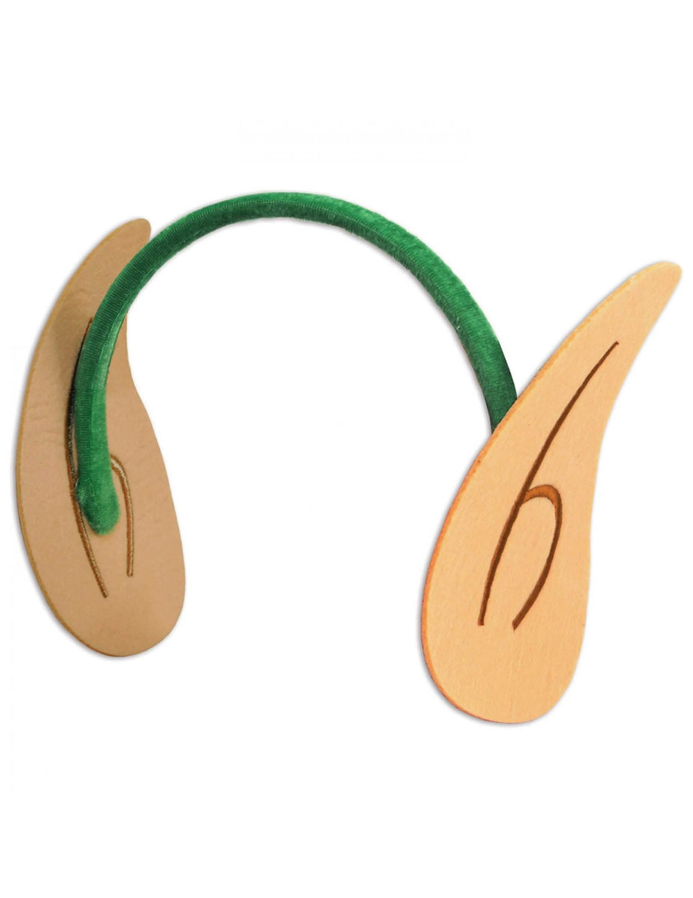 Bentită cu urechi de leprechaun pentru adult verde și bej
