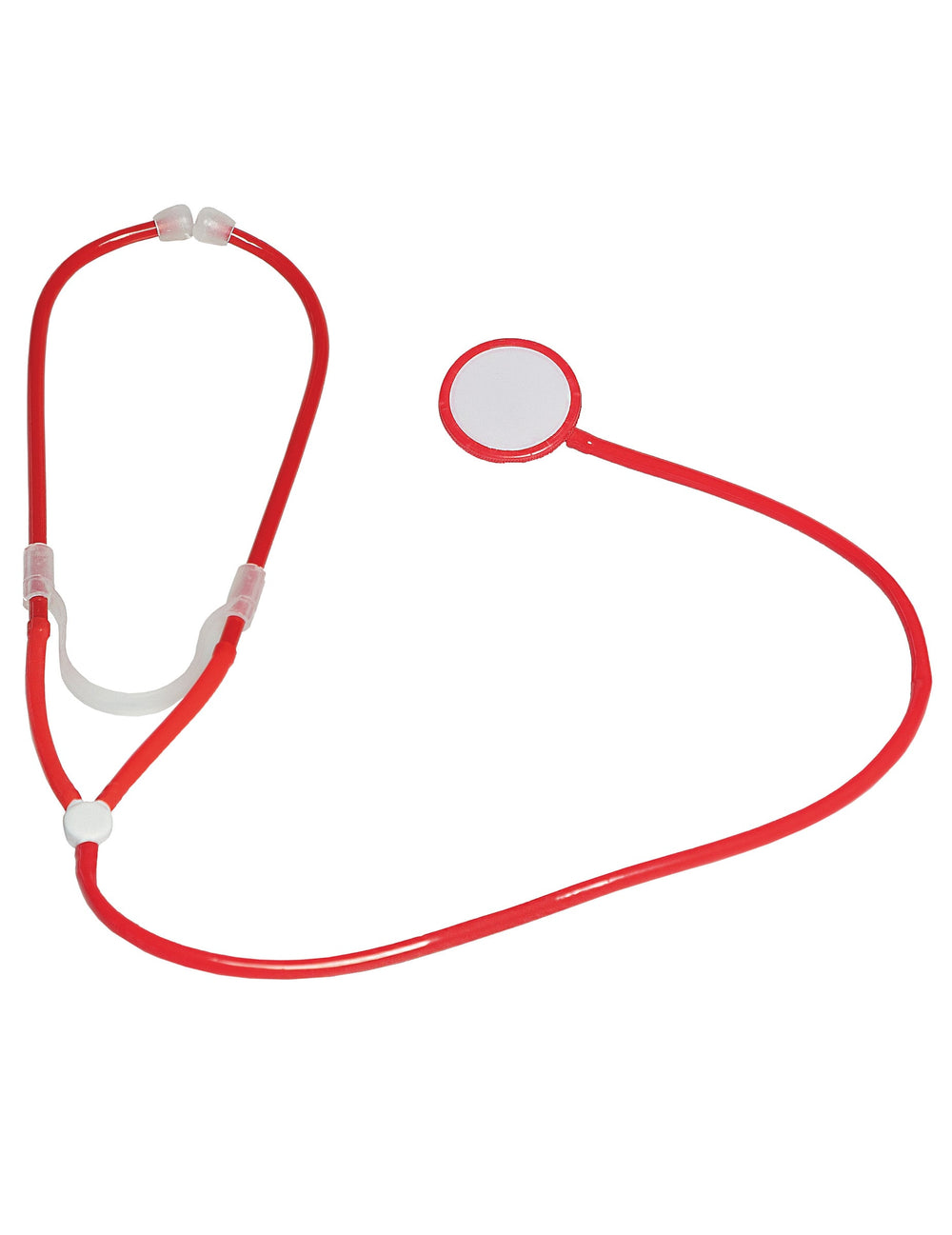 Stéthoscope rouge du set accessoires docteur pour adulte