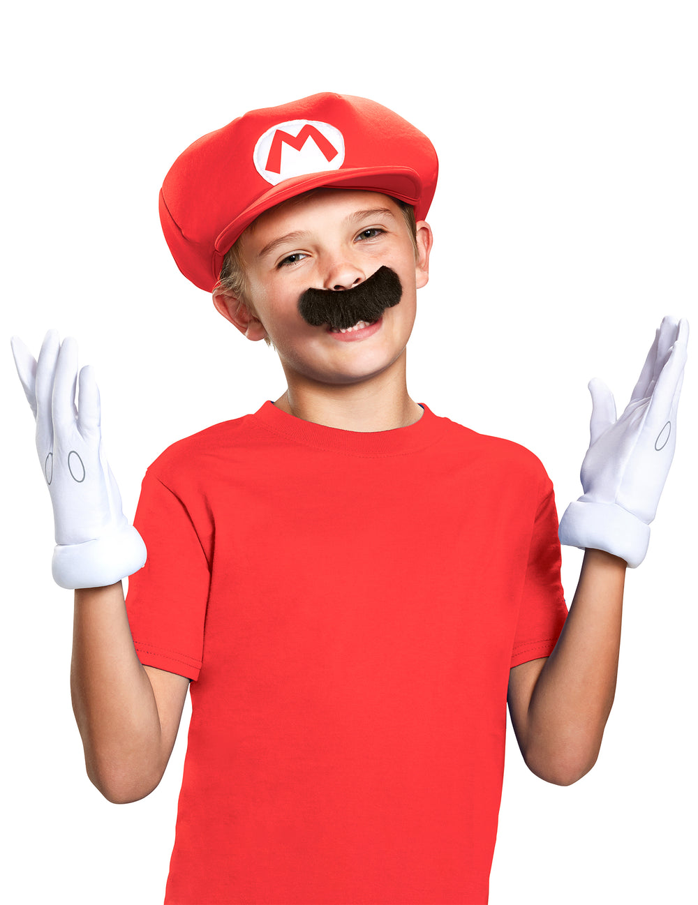 Vue de face du set accessoires Mario pour enfant