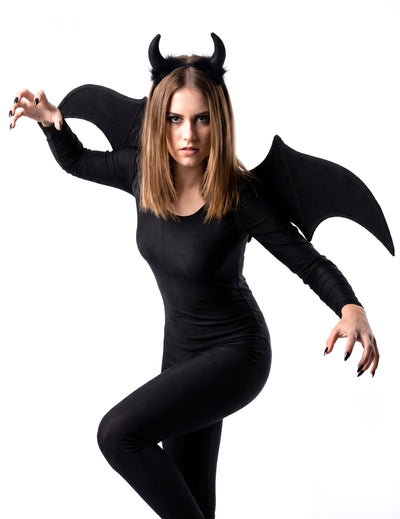 Set de demon negru de Halloween