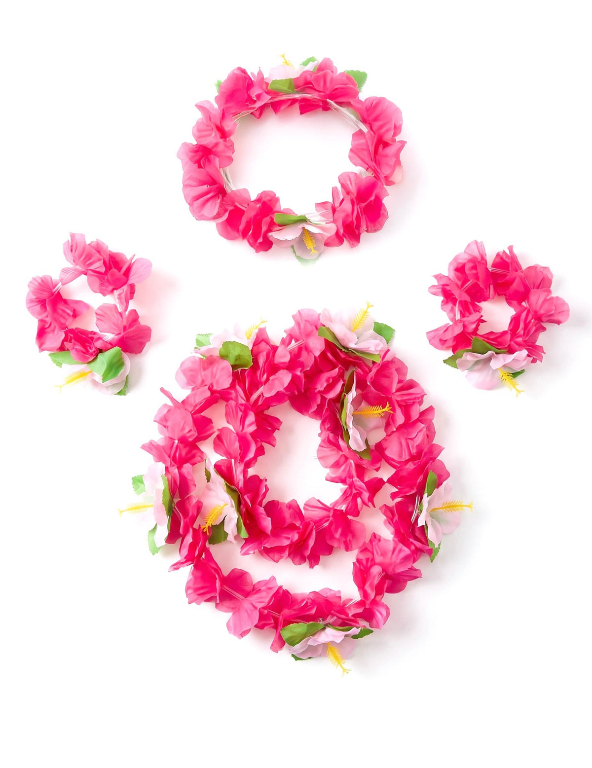 Set Hawaï rose adulte
