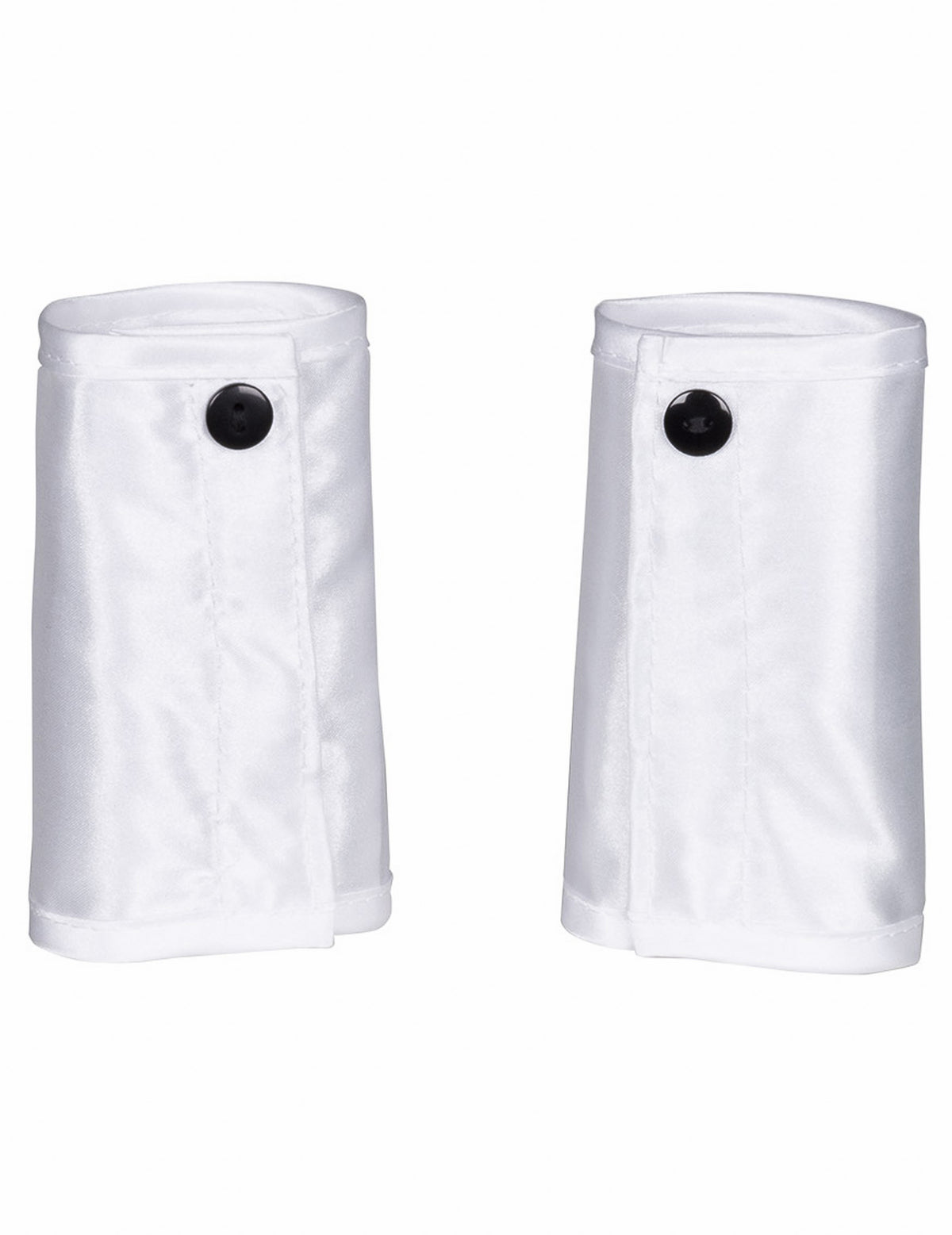 Manchettes blanches à boutons noirs du set lapin sexy pour adulte