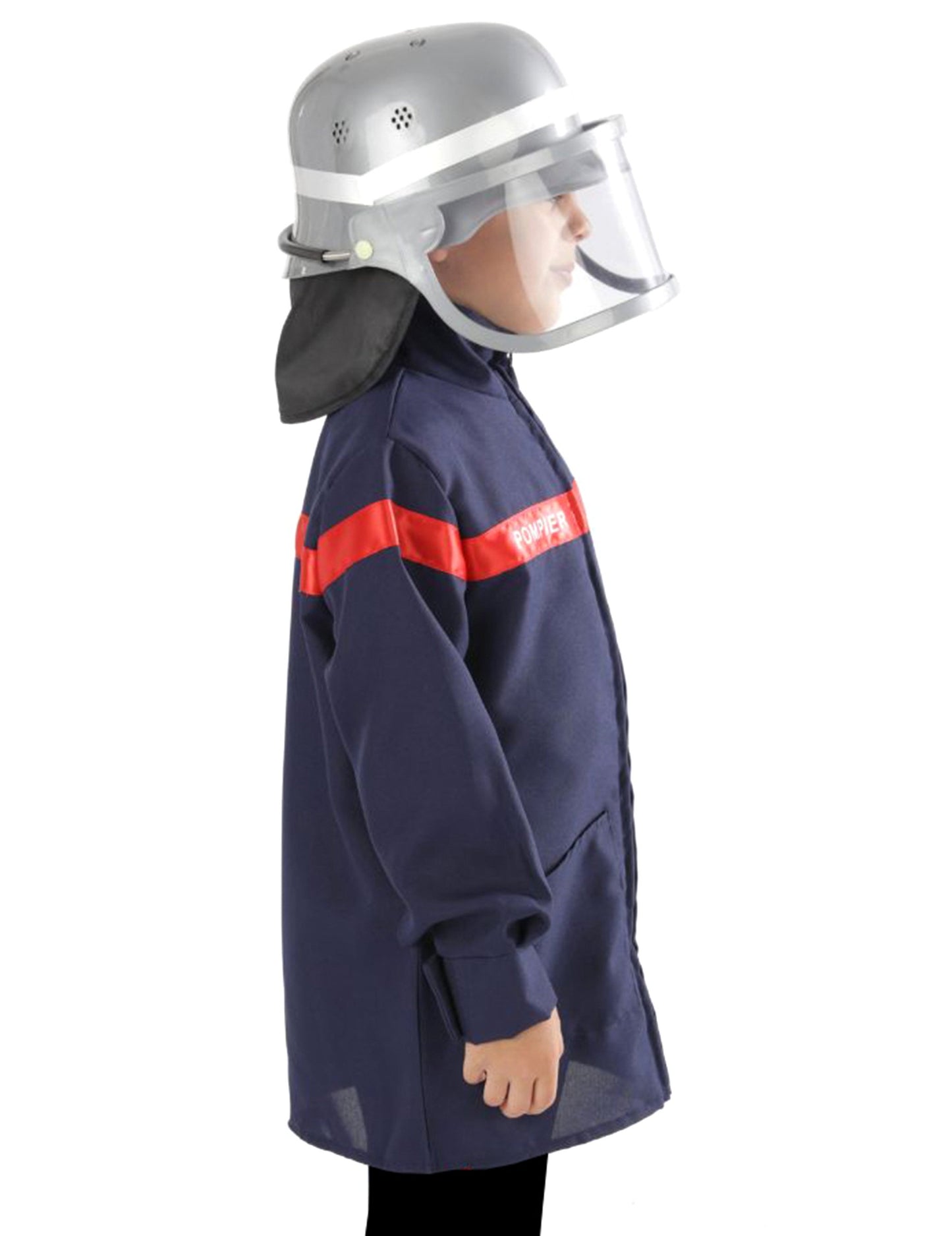 set de pompier pentru copii, jachetă și cască