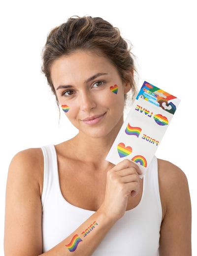 Set tatouages arc-en-ciel