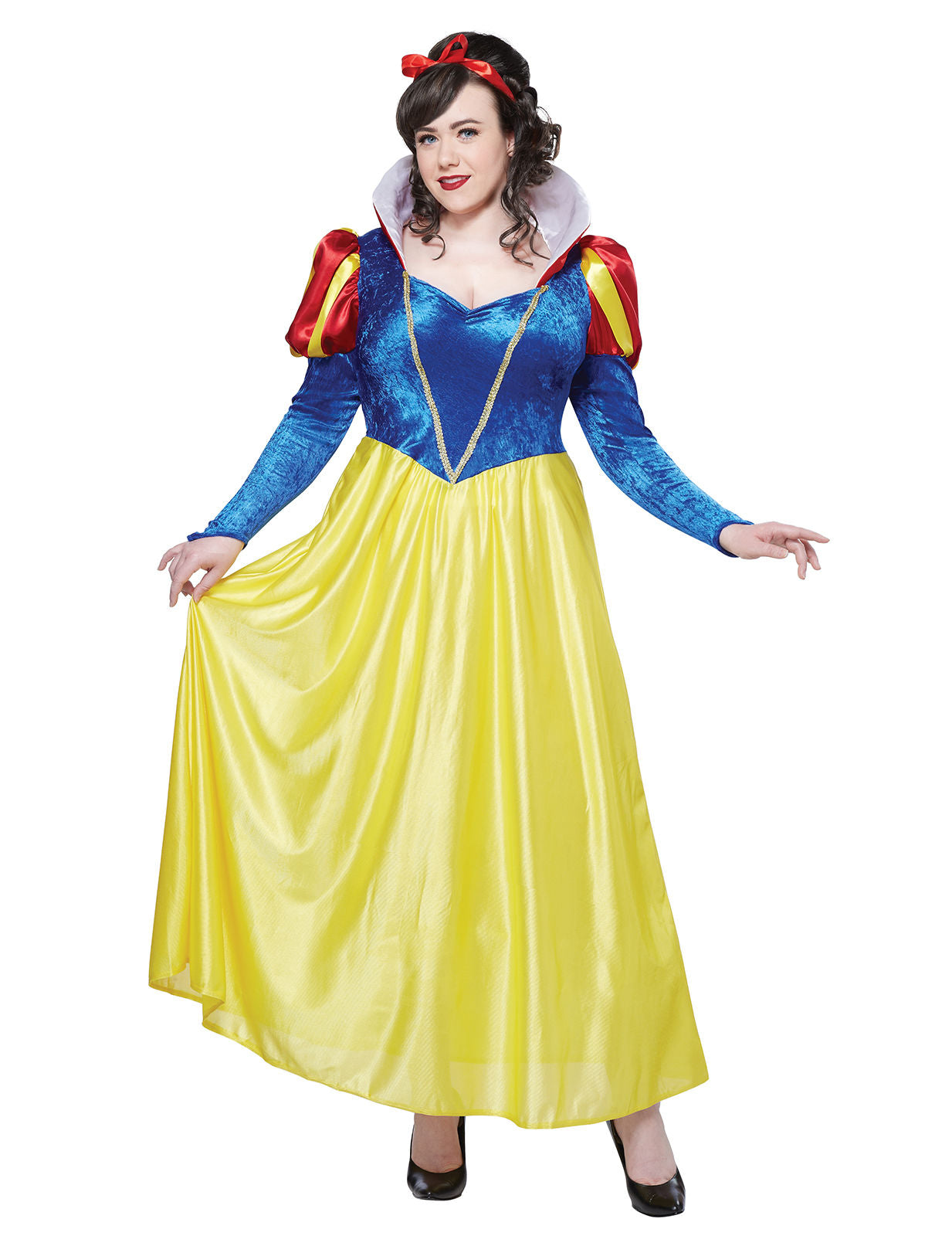 Costum de zăpadă albă de zăpadă pentru femei galbene și albastre