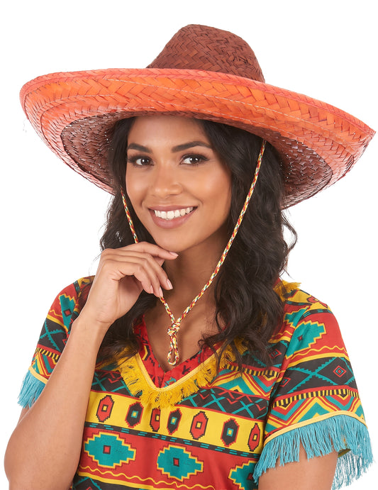 Adult portocaliu sombrero mexican