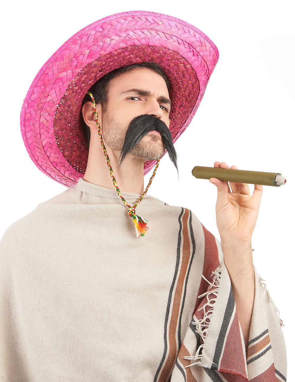 Sombrero mexicain pour adulte rose