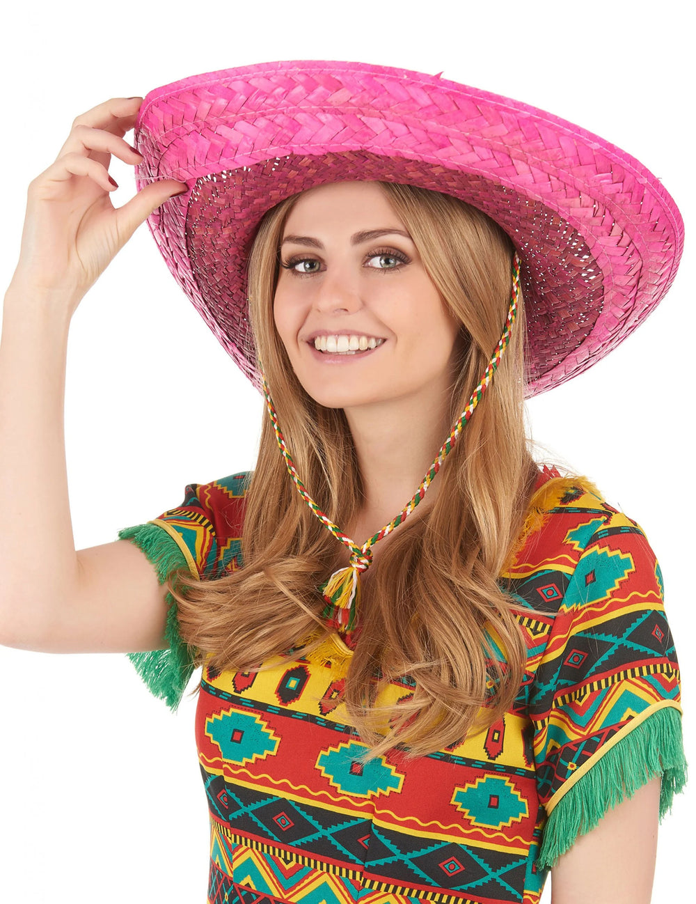 Vue de face du sombrero mexicain