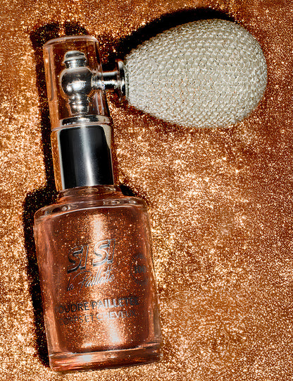 Spray pudră cu sclipici auriu Si si la paillette 15 ml 