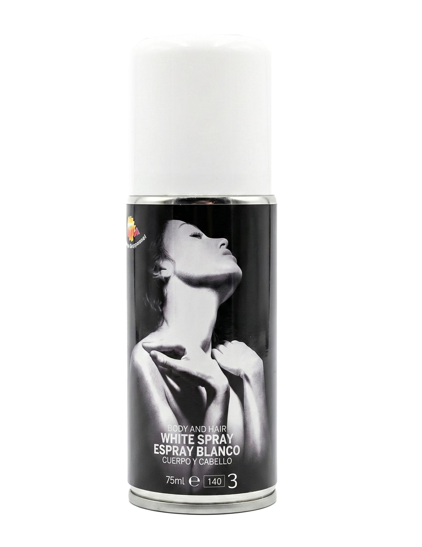 Spray de corp cu sclipici alb 75 ml