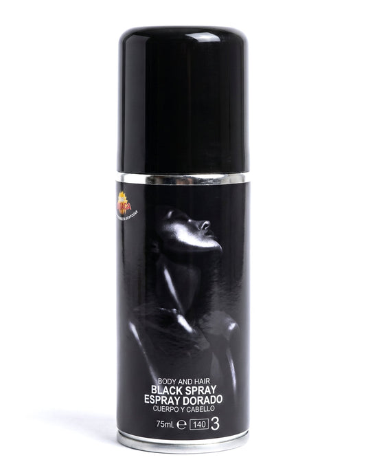 Spray de corp cu sclipici negre 75 ml