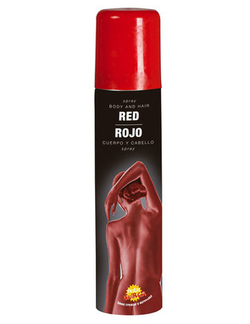 Spray de sclipici roșu pentru corp 75 ml