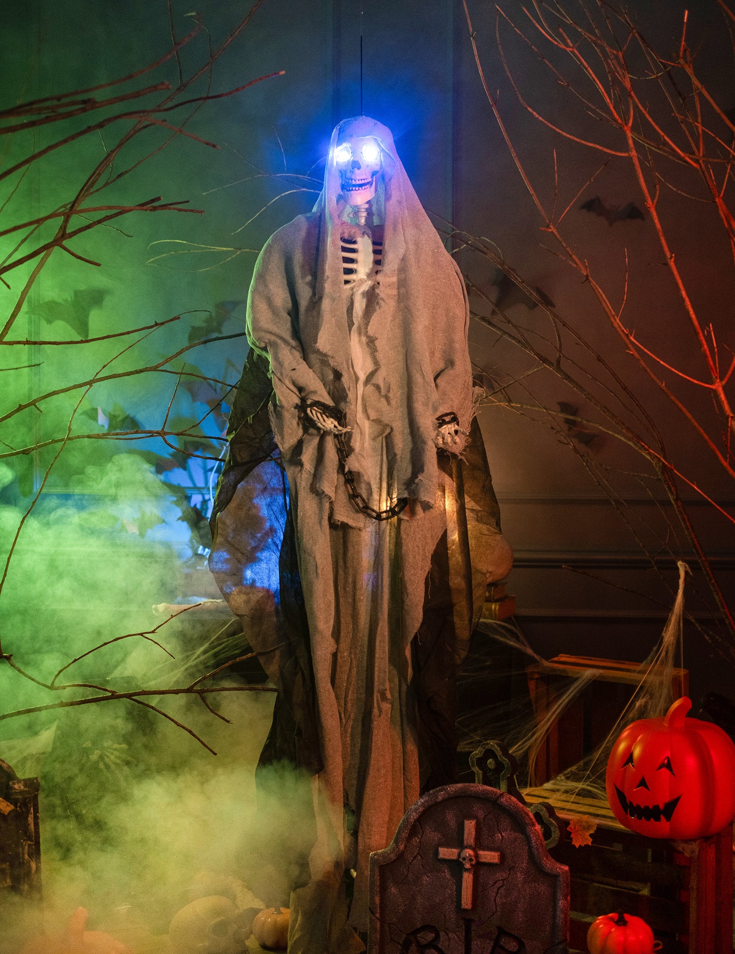 Halloween Schelet Halloween Grey Banging 180 cm