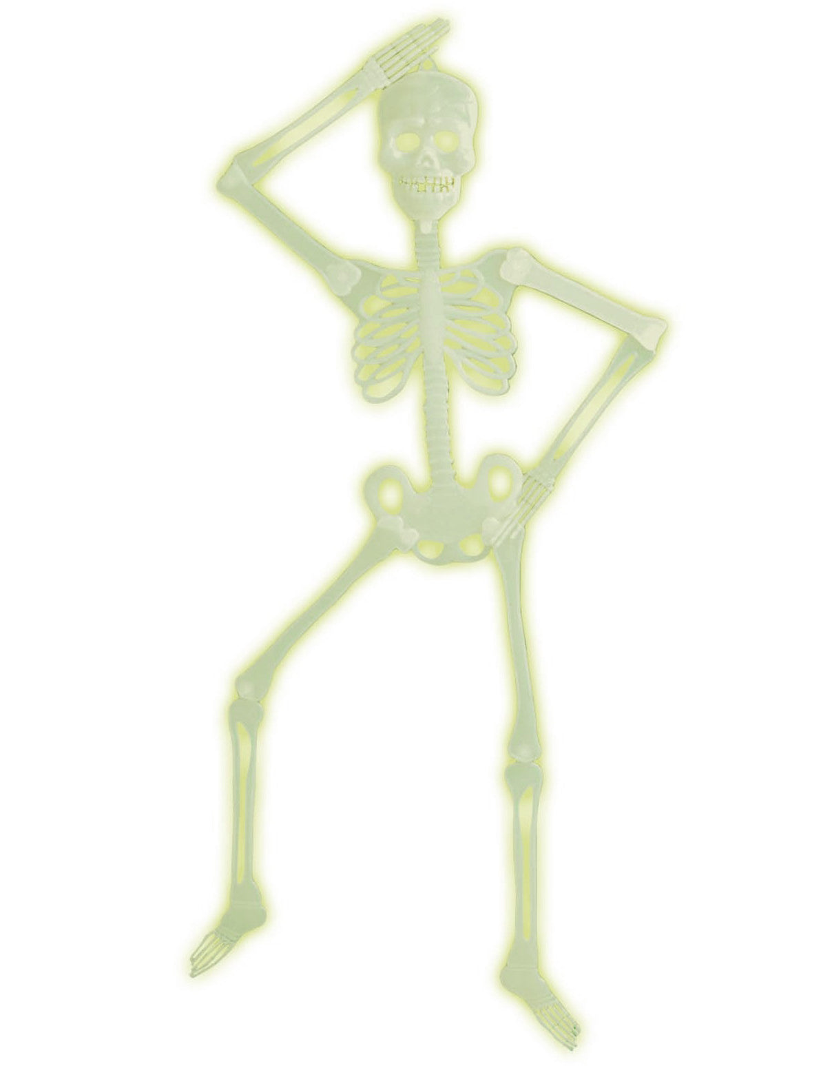 Halloween fosforescent cu schelet articulat 92 cm