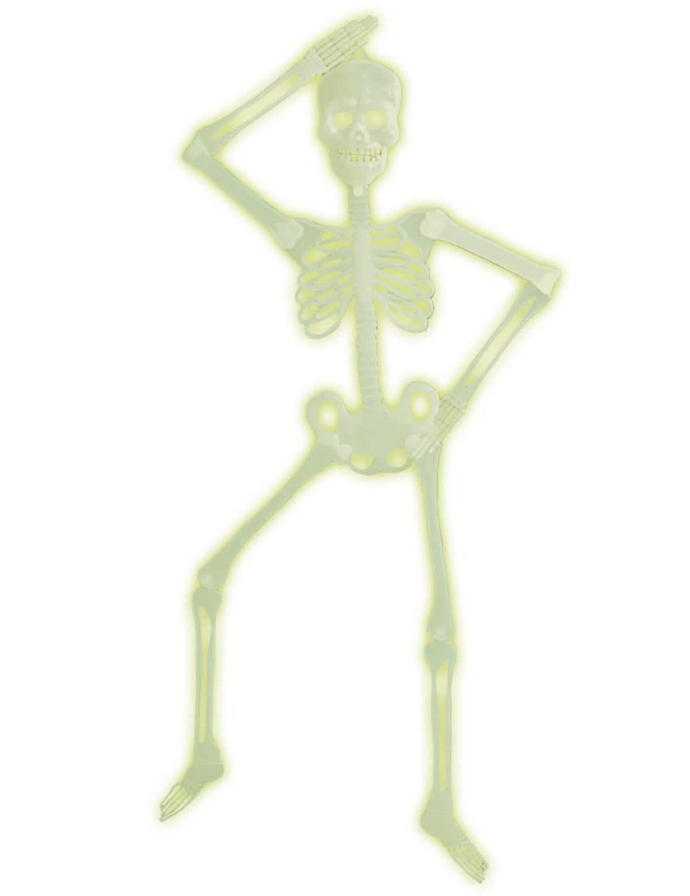 schelet articulat halloween fosforescent verde