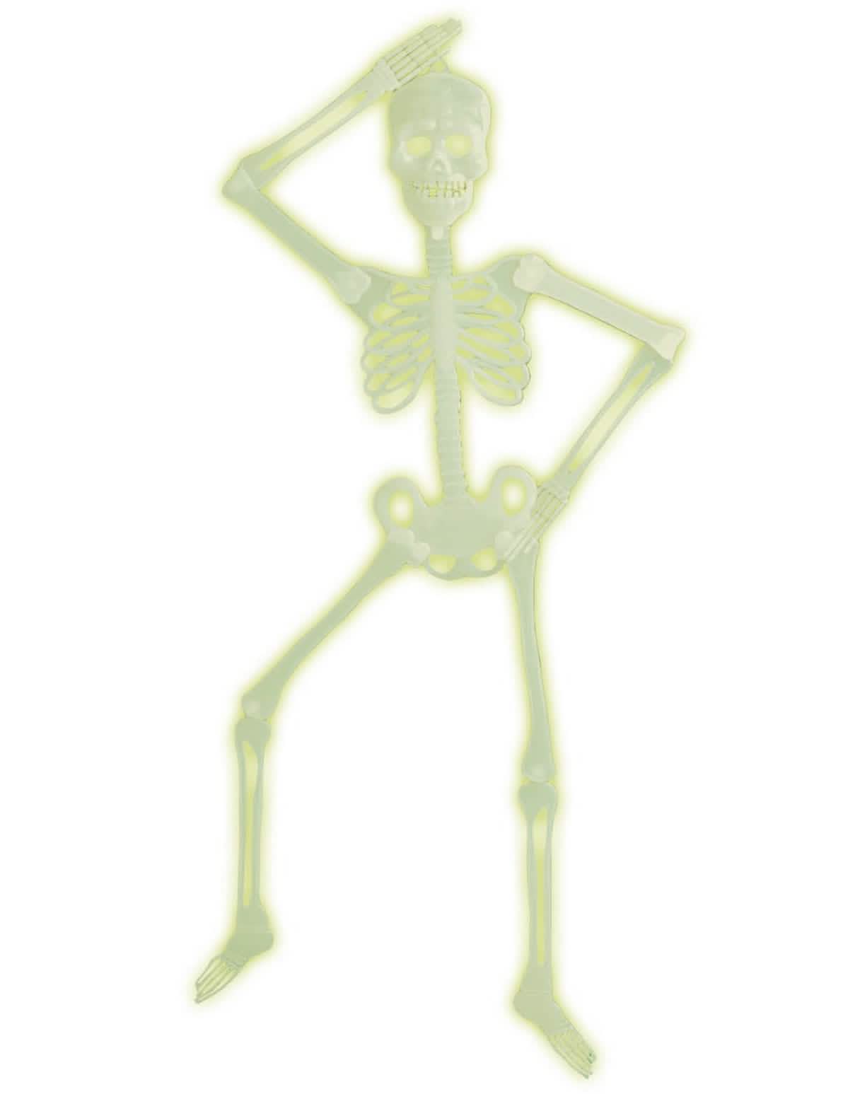 schelet articulat halloween fosforescent verde