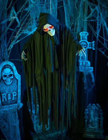 Schelet de Halloween ușor, sunet și animat de Halloween 90 cm