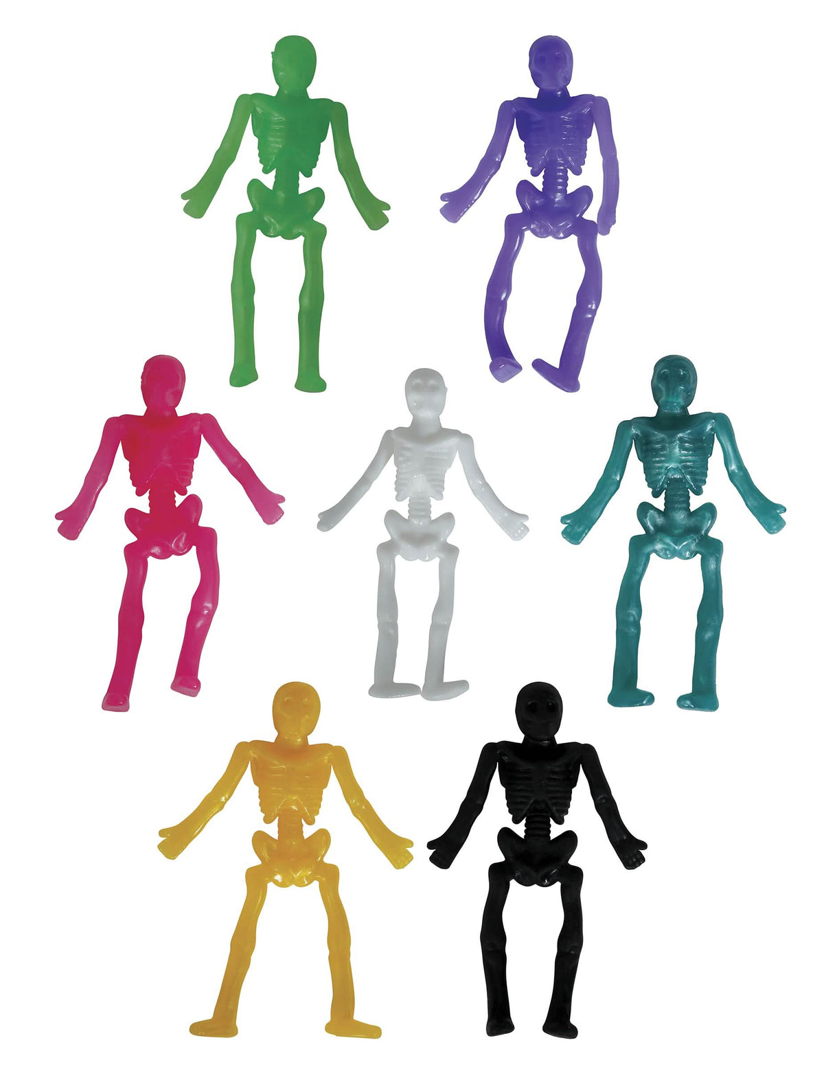 Schelet elastic de halloween pentru copil multicolor