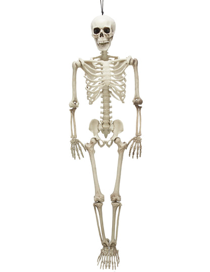 Squelette articulé Halloween pour décoration couleur os