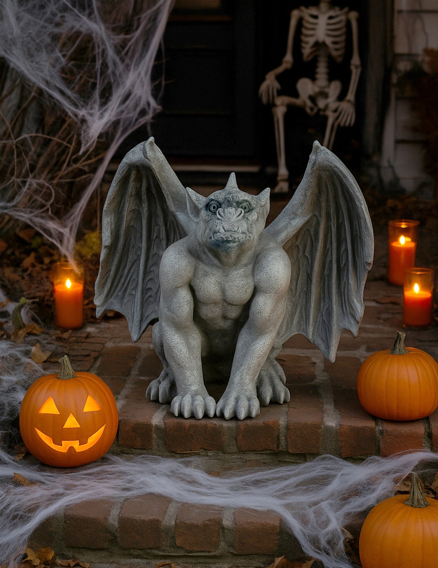 Statuie gargui din oxid de magneziu, 54 cm