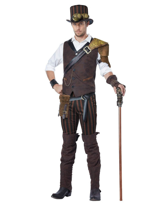 Costum de cuplu Steampunk retro-futurist pentru adulți