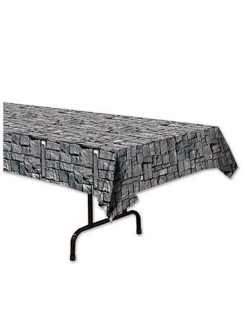 Față de masă cu efect de pietre pentru decorațiune gri