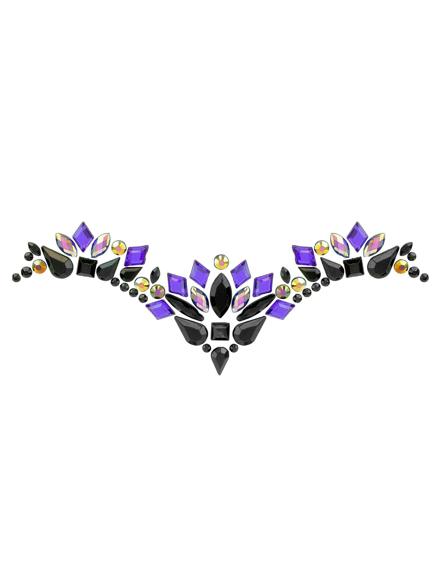Strasuri adezive regină malefică negru și violet 