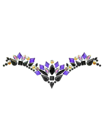 Strasuri adezive regină malefică negru și violet 