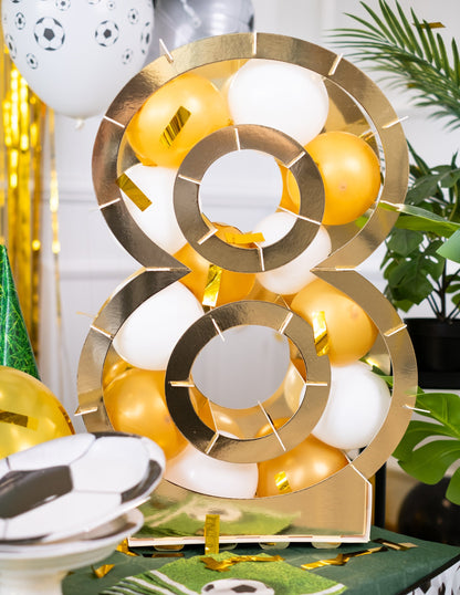 Structura numerelor aurii pentru baloane 64 cm carton