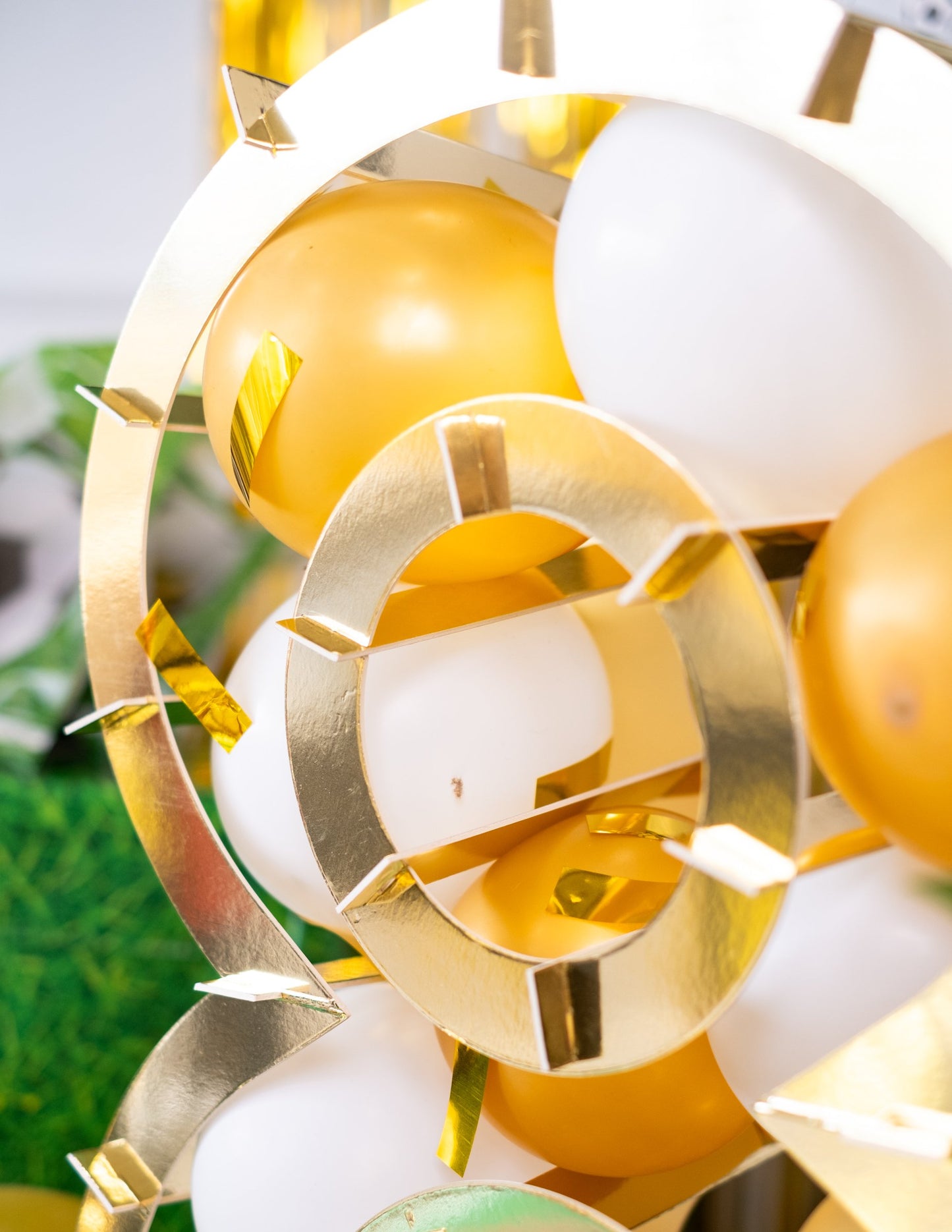 Structura numerelor aurii pentru baloane 64 cm carton