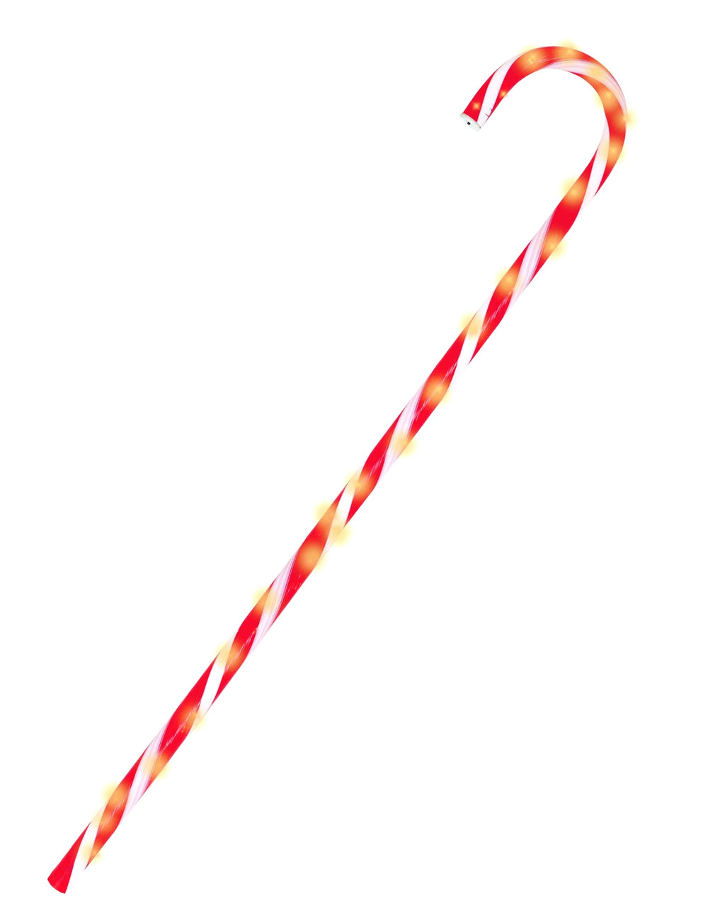 Sucre d'orge lumineux de Noël pour décoration rouge et blanc