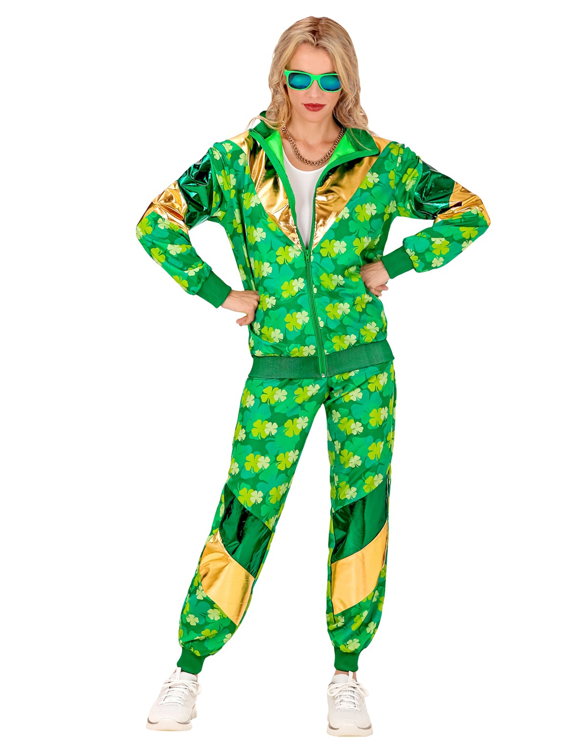 Vue de face du survêtement à trèfles Saint Patrick