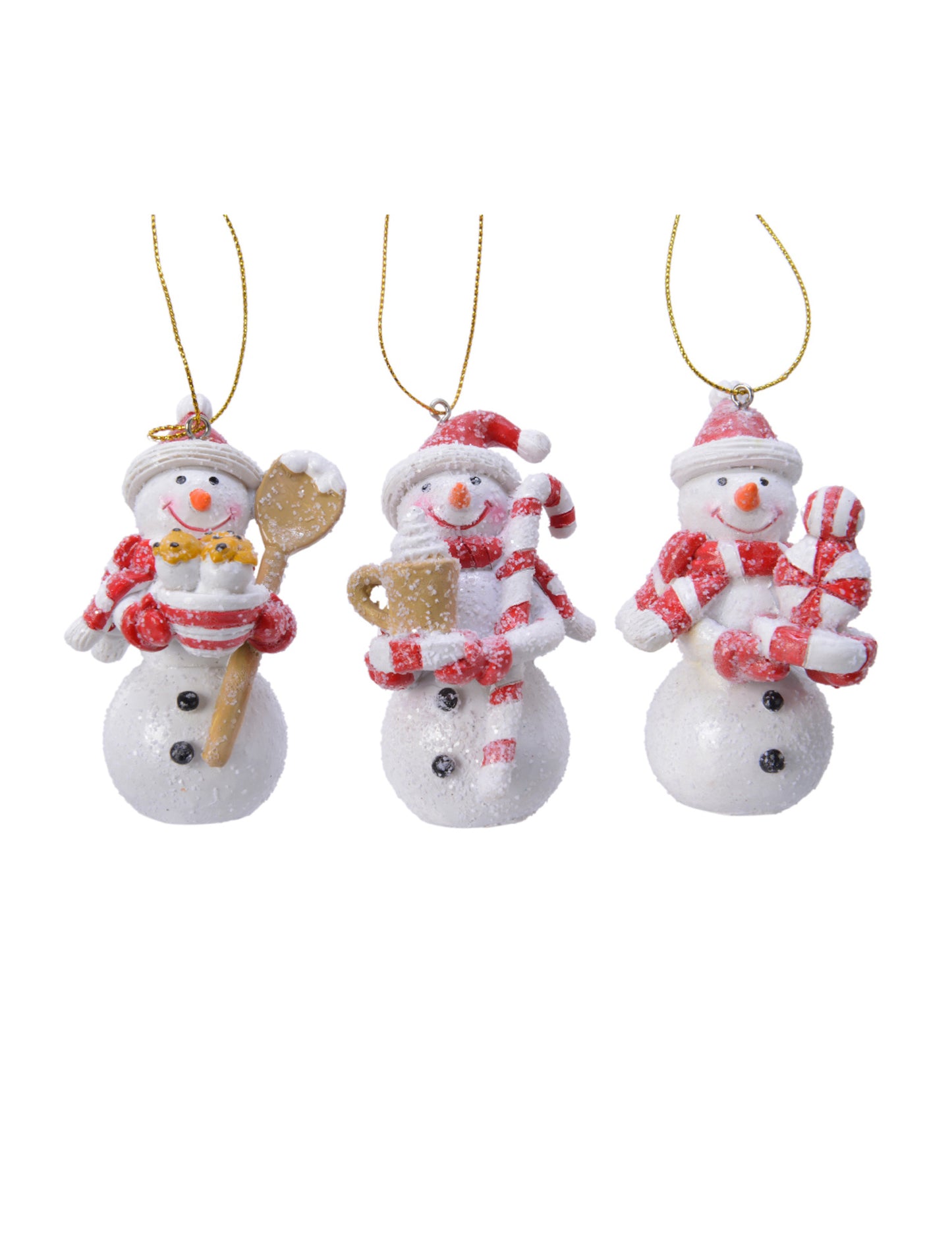 Decorațiune suspendată om de zăpadă 8 cm model aleatoriu 