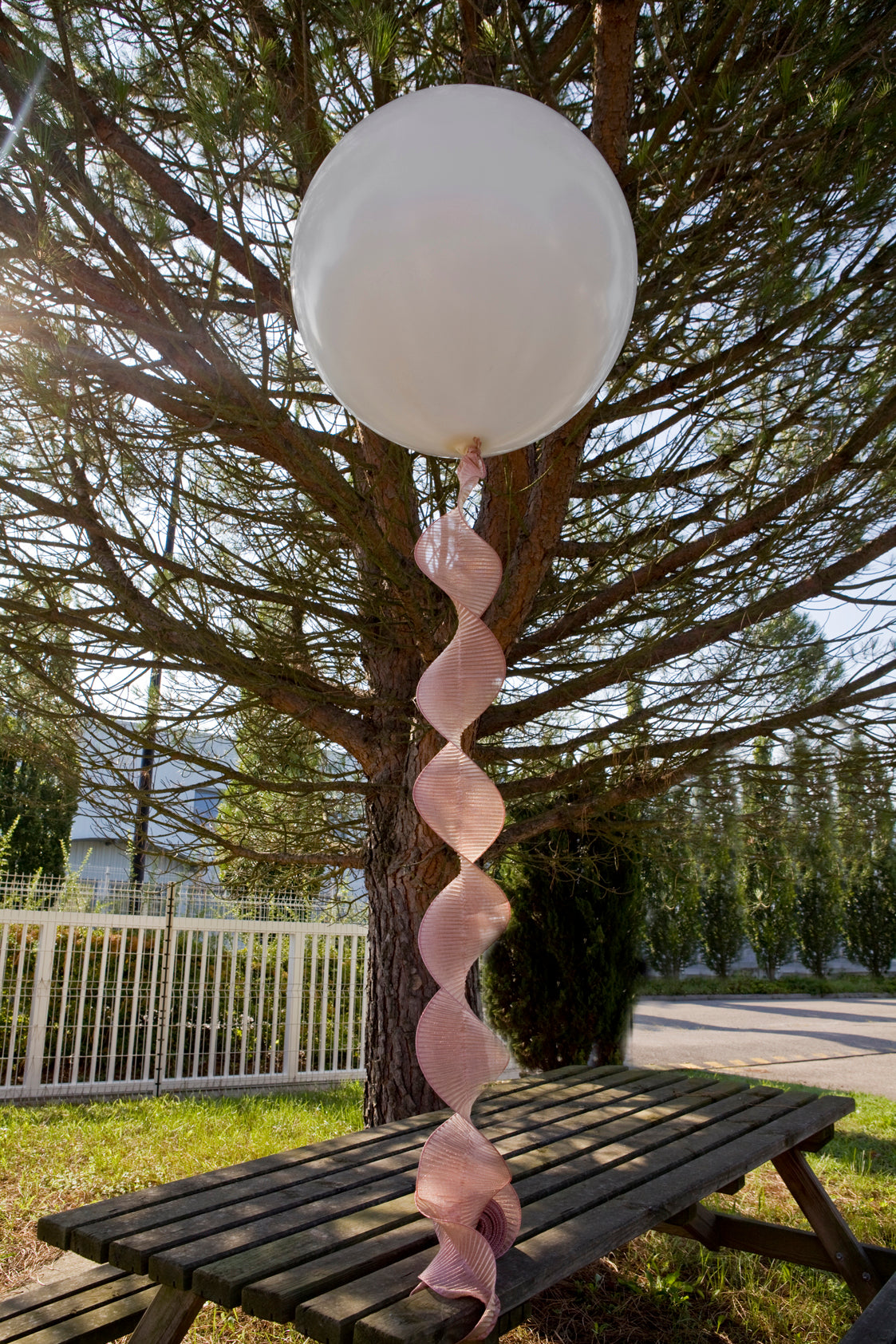 Panglică plisată întărită, auriu-roz strălucitor, 30 cm cm x 2,5 m pentru nuntă