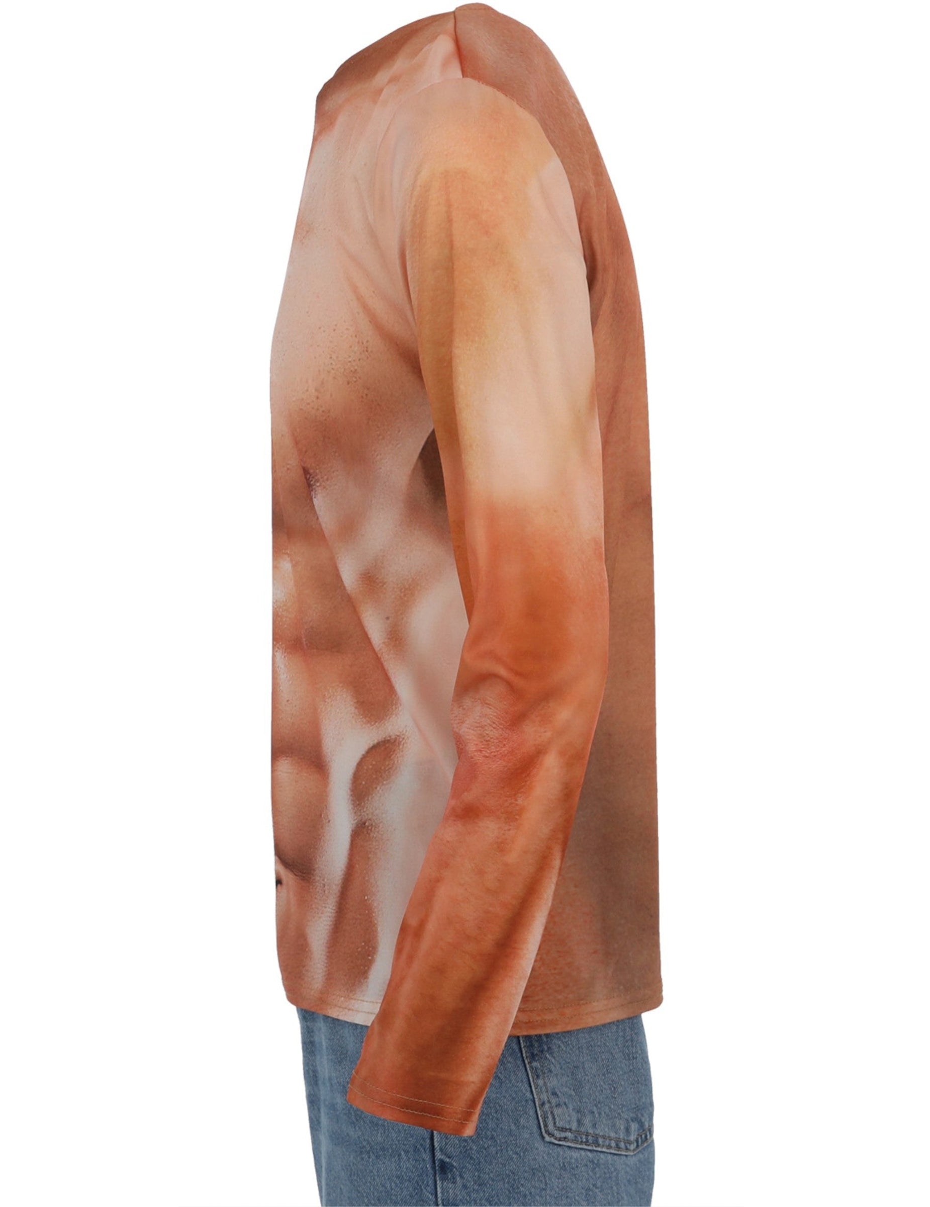 Vedere din profil a tricoului cu mușchi pentru adulți