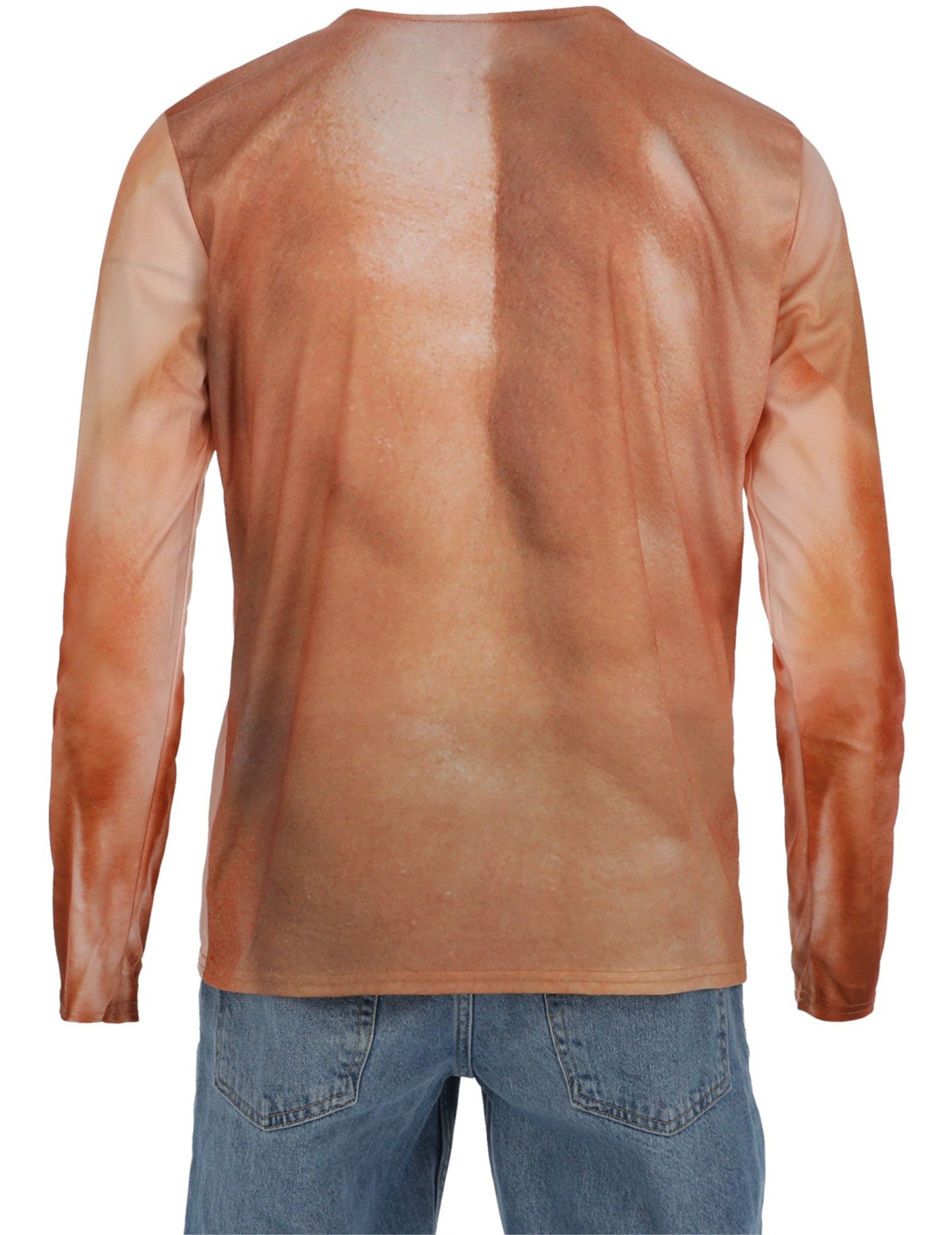 Vedere din spate a tricoului cu mușchi pentru adulți